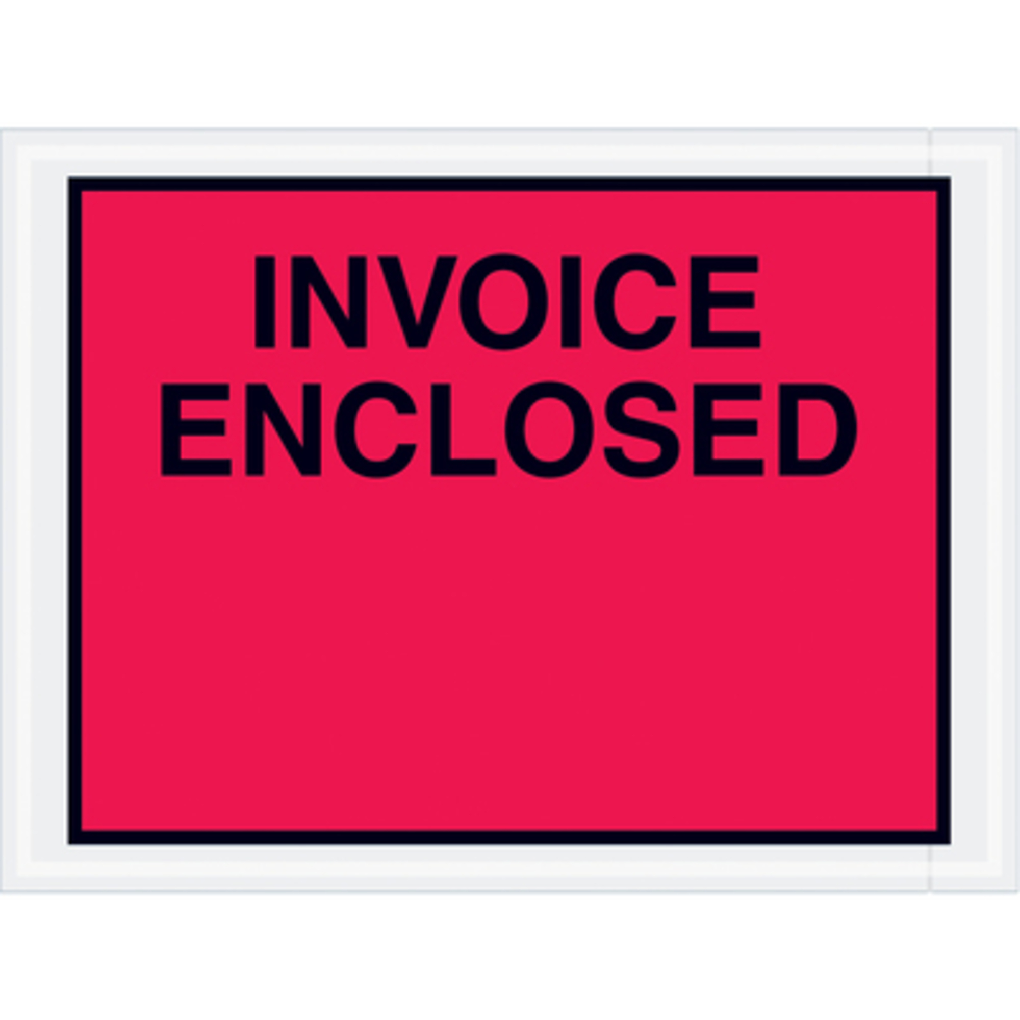 4 1/2 x 6in. Red "Invoice E" E 1000/CS, Length 4.5 in, Model# PL420